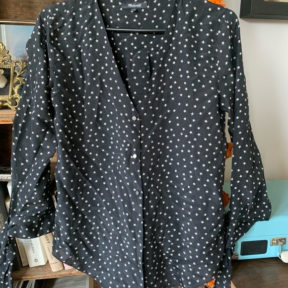 Madewell - Silk Shirt sz x-small NWOT - Picture 5 of 8
